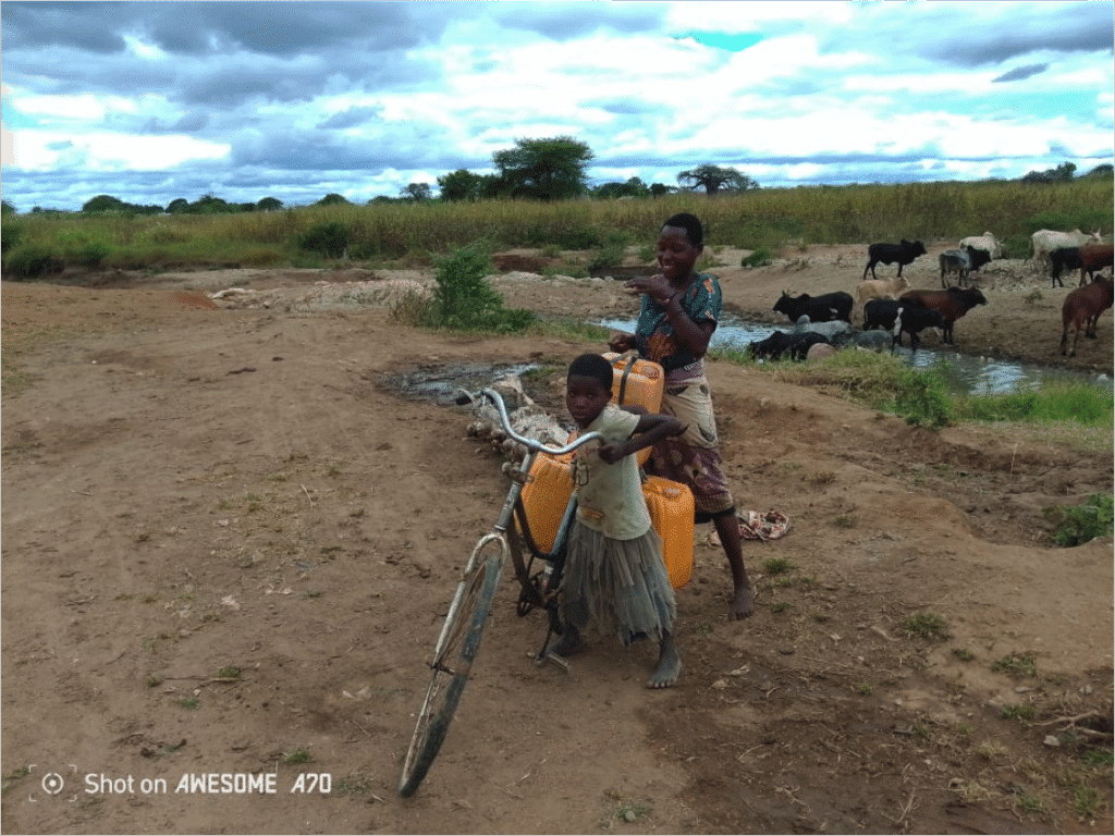 Collecting water, Dodoma
