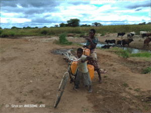 Collecting water, Dodoma