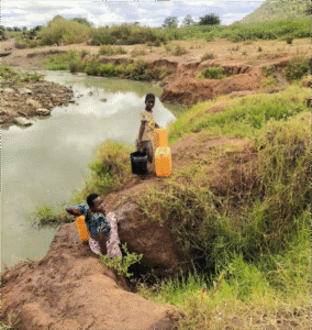 Collecting water, Dodoma