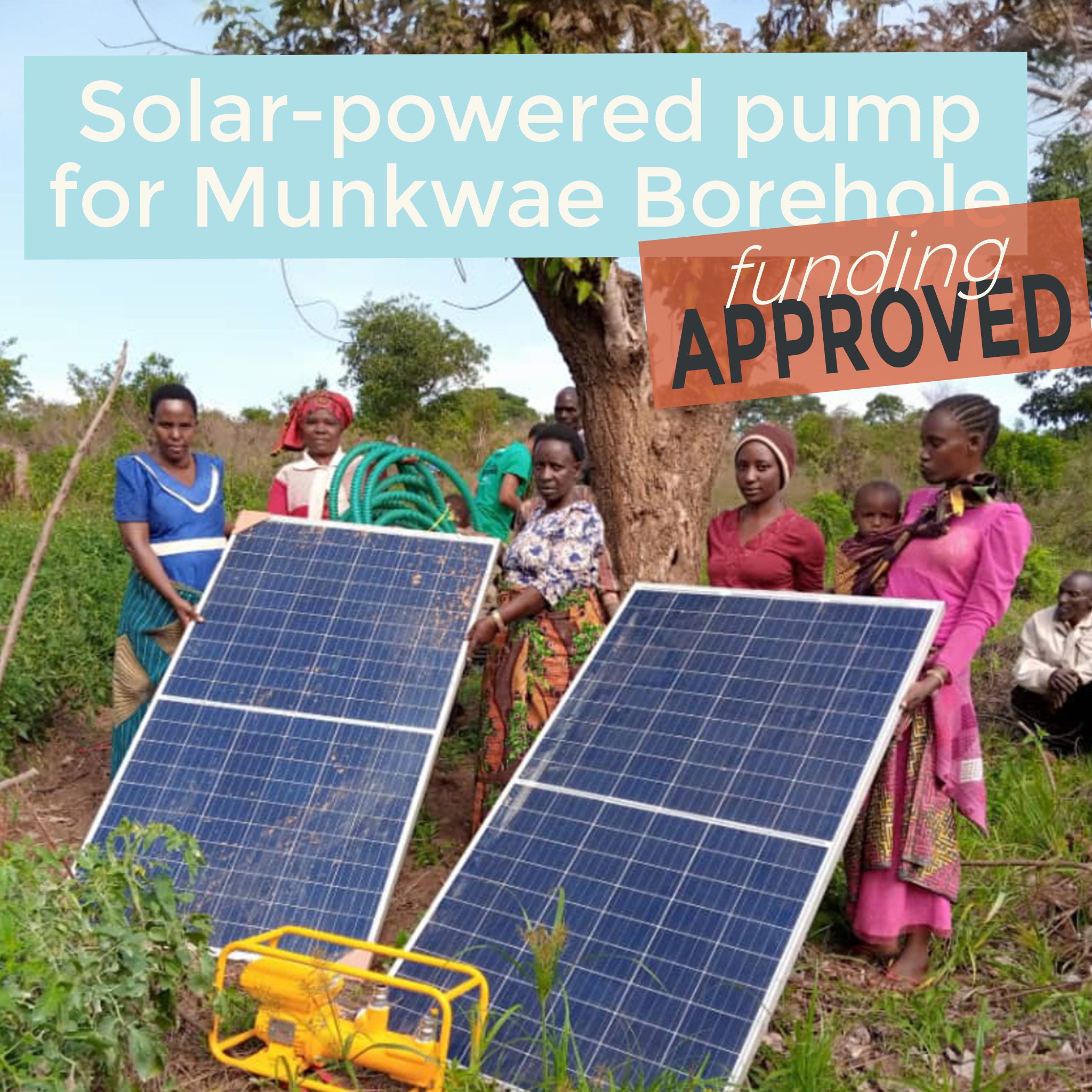 Solar panels for Munkwae borehole